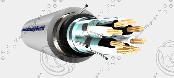 3ds max 9400 cable instrumentation 9404 - 9400 CABLE instrumentation Cable 9404 4x2x0,5 mm2 .max by Cable Master